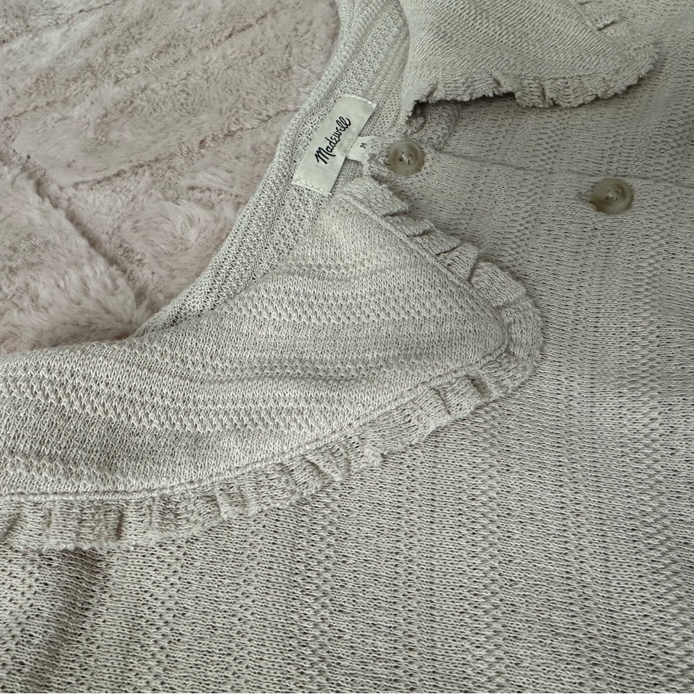 Madewell Ruffle-Collared Crop Top - Picture 7 of 13